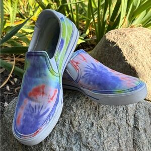 Nike Court tie dye Print Slip On Sneakers Euc  7.5